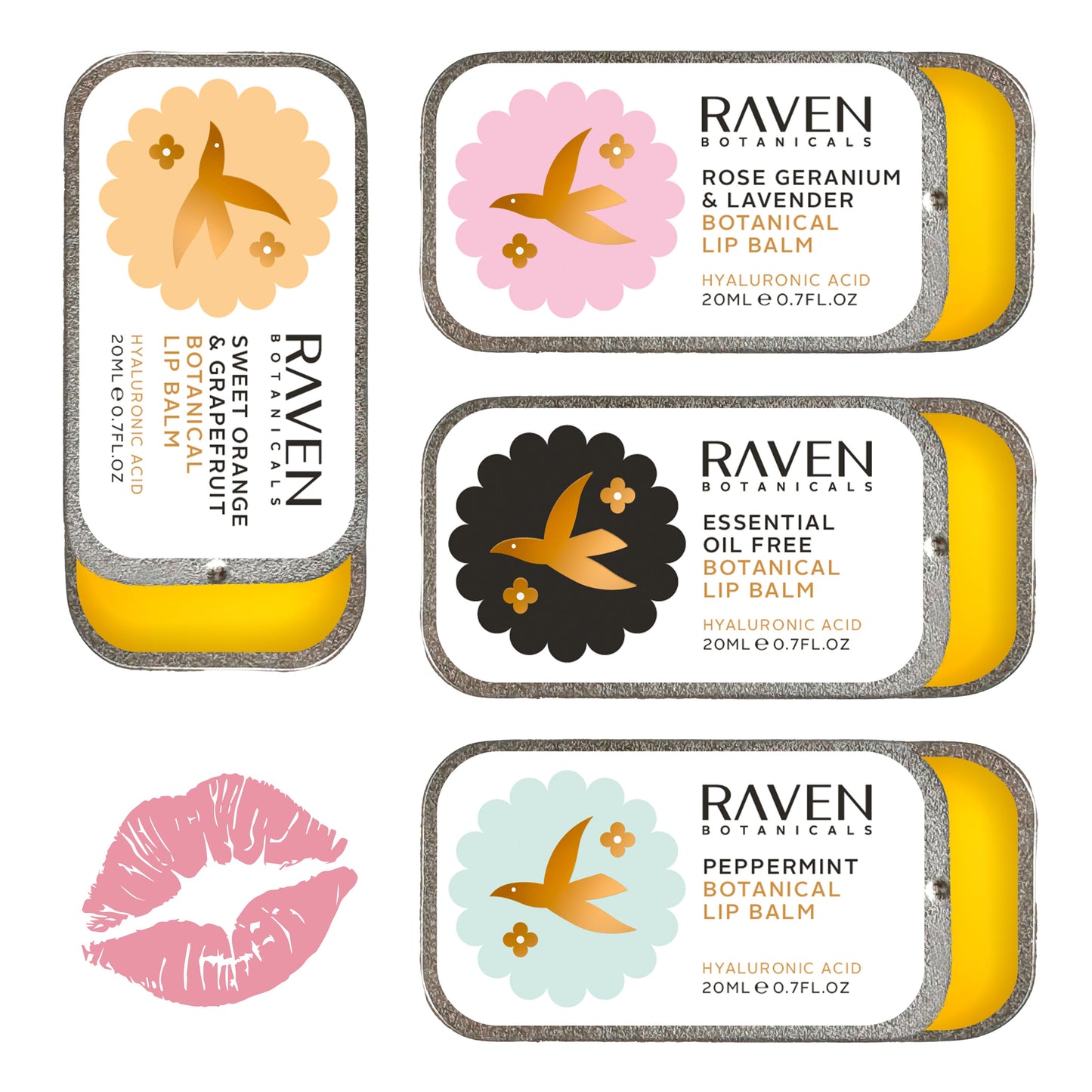 Botanical Lip Balms Set